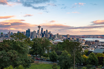 Wall Mural - Seattle skyline as seen from Kerry Park, Washington state, United States