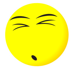 Emoji faces with yellow emotional icons