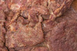 extreme closeup detail of grilled boneless meat