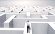 © ra2 studio - Small businessman in a middle of a maze