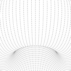 Poster - Abstract 3D surface. The illusion of distortion of space.