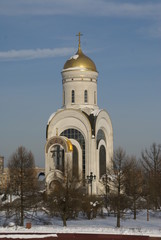 Wall Mural - A chapel to the heroes of the First world war (Moscow). Kutuzov Avenue, Poklonnaya Gora