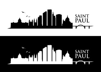 Wall Mural - Saint Paul skyline - Minnesota - United States of America