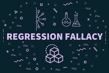 Conceptual Business Illustration With The Words Regression Fallacy