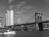 Fototapeta Miasta - Brooklyn Bridge Speedboat 