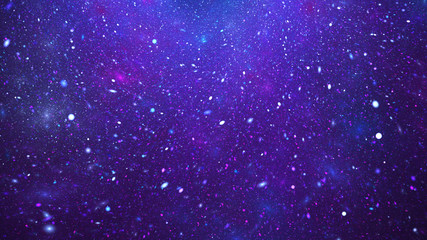 abstract glittering texture with blue and violet particles. fantasy fractal design. digital art. 3d 