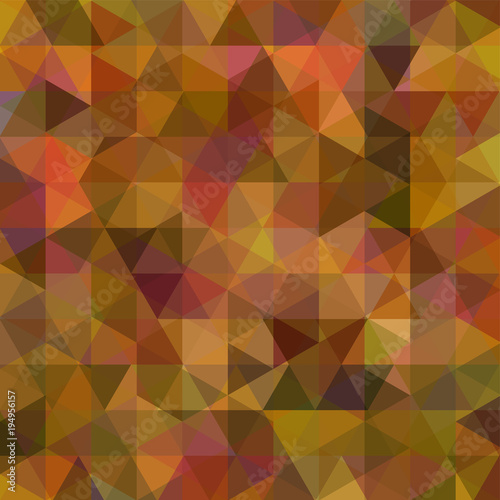 Abstract Background Consisting Of Orange Brown Triangles