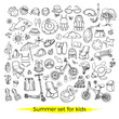 © Yauheniya_Bandaruk - Doodle set of sport, swim goods for kids