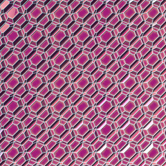 Aufkleber - Reflective metallic abstract surface pattern. 3d rendering