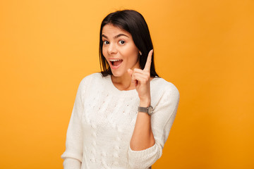 Poster - Portrait of a happy young woman