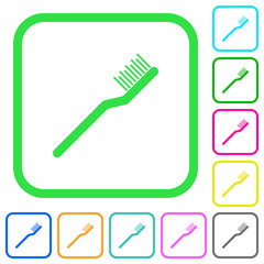 Wall Mural - Toothbrush vivid colored flat icons