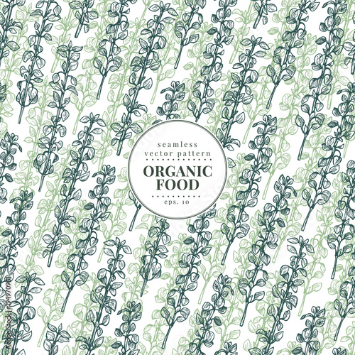 Thume Vector Seamless Pattern For Design Menu Packaging And