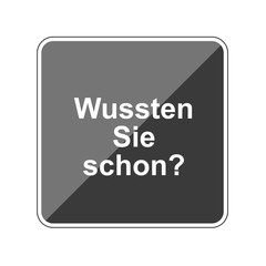 Canvas Print - Wussten Sie schon - Reflektierender App Button