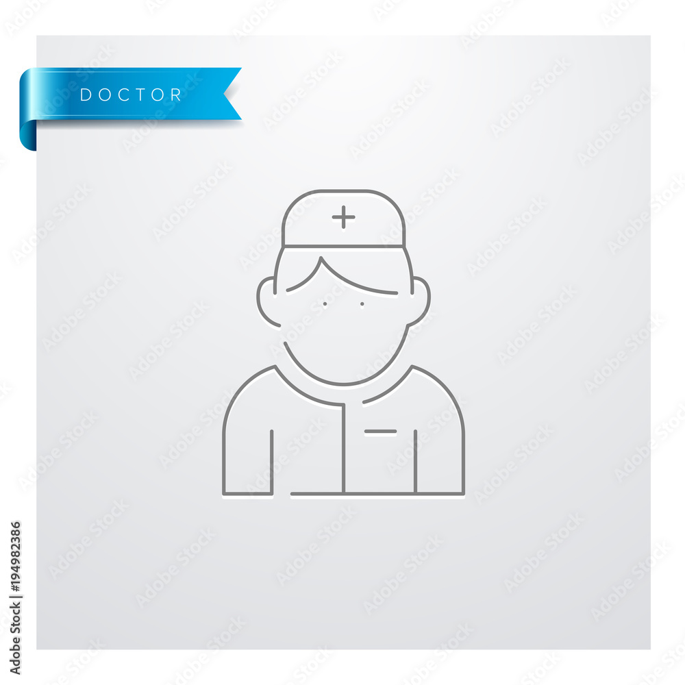 icône Médecine - Santé - Médical - Docteur - Chirurgien