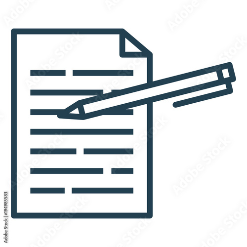 Fényképezés pen writer isolated icon vector illustration design