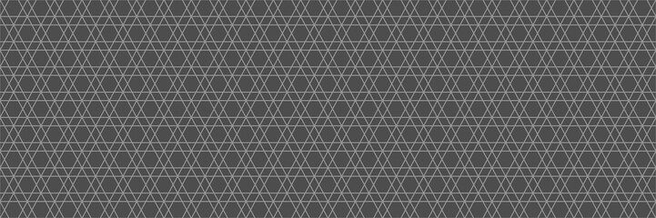 Poster - horizontal abstract geometric design of gray lines on dark gray for pattern and background,vector illustration