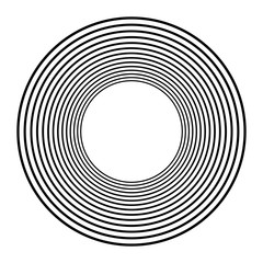 Poster - Concentric circles, concentric rings. Abstract radial graphics.