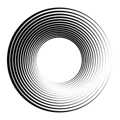 Poster - Concentric circles, concentric rings. Abstract radial graphics.