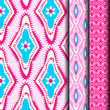 © mayomtong - set Pink geometric patterns tribal style