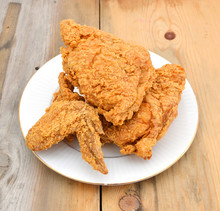 Fried Chicken On A Plate