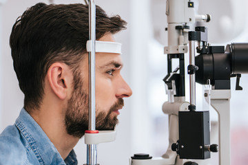 Wall Mural - Patient in ophthalmology clinic