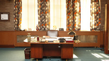 View Of Retro Style Office Interior