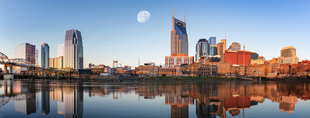 Canvas Print - Nashville skyline in the morning