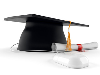 Poster - Mortarboard with computer mouse