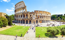 Roman Colosseum And Ruins Free Stock Photo - Public Domain Pictures