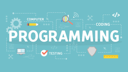 Programming concept illustration.