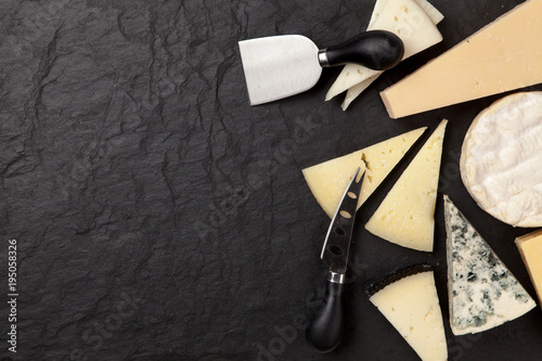 Photo Different sorts of cheese