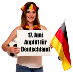 Sticker - 17. Juni - Anpfiff für Deutschland 