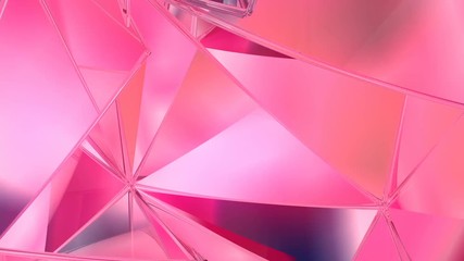 Poster - Abstract geometric polygonal motion background. Video corporate looped animation. 3d rendering