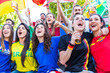 © william87 - Happy fans supporters from different countries together at stadium