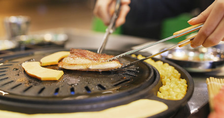 Wall Mural - Traditional Korean barbecue