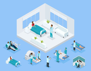 Wall Mural - Isometric Healthcare Concept