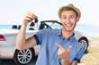 © fotofabrika - Attractive teenage boy holding car keys