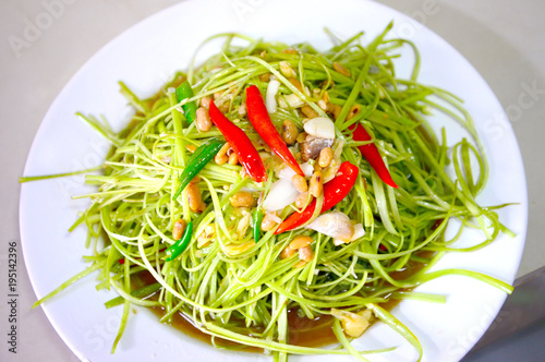 Fried Morning Glory In Oyster Sauce Delicious Food Vietnam Style