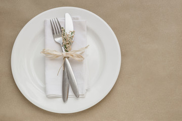 Wall Mural - Spring table setting