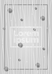 Poster - Color background with vertical line stripe pattern and luxury circle. Vector abstract background
