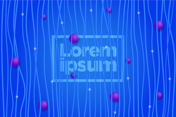 Poster - Color background with vertical line stripe pattern and luxury circle. Vector abstract background