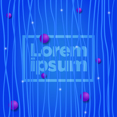 Poster - Color background with vertical line stripe pattern and luxury circle. Vector abstract background