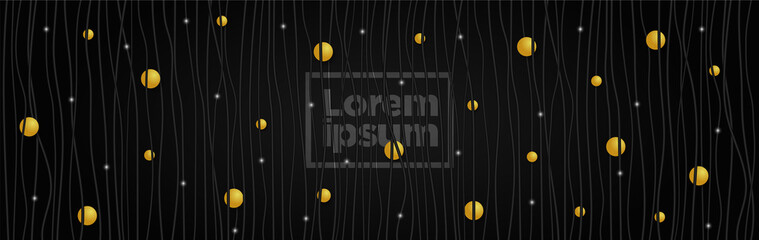 Poster - Color background with vertical line stripe pattern and luxury circle. Vector abstract background