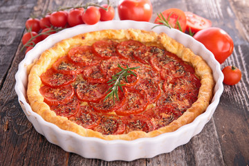 homemade tomato quiche