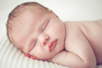 Wall Mural - sleeping newborn baby