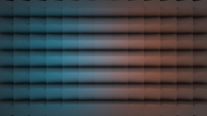 Poster - Abstract wall of planes moving in organic way. The movement is perfectly looped. Abstract construction made with cubes. It will be perfect to use in your next presentations, VJ sets or broadcast