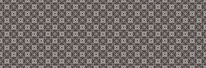 Poster - horizontal abstract geometric design of circle for pattern and background,vector illustration