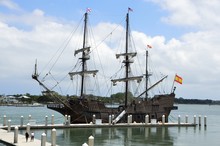 Historic Galleon Ships Moored