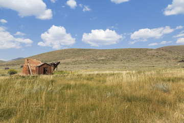 Abandoned buildings from the California gold rush