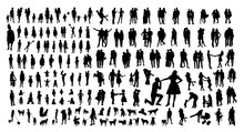 Family Vector Silhouettes